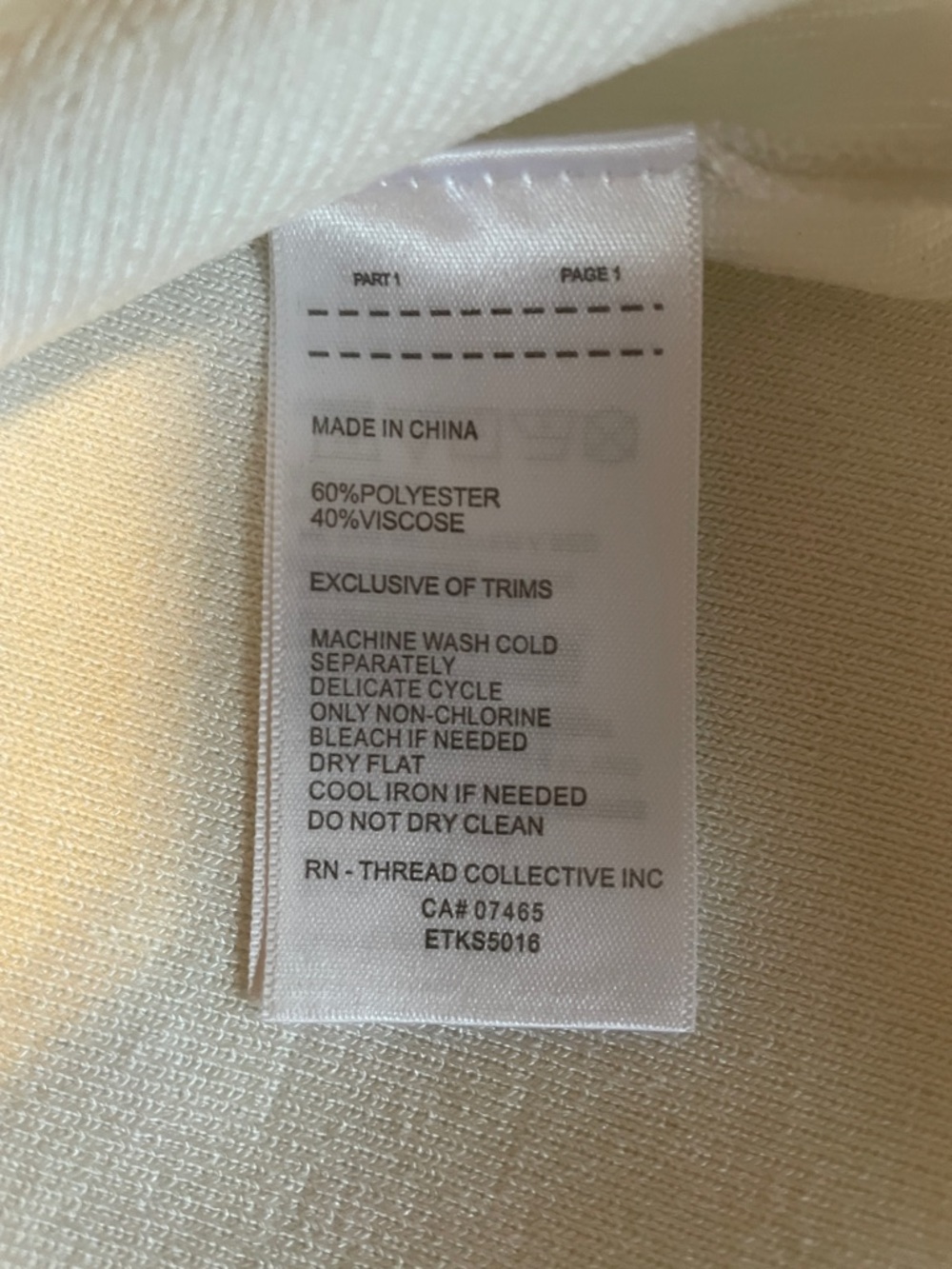 Ellen Tracy Light Cream and Black Short-Sleeve Knit Cardigan - Picture 7 of 7